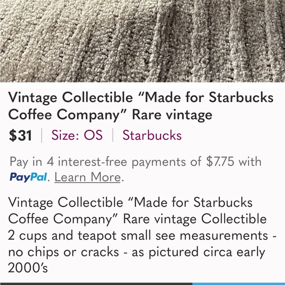 Starbucks tea set - Picture 6 of 6